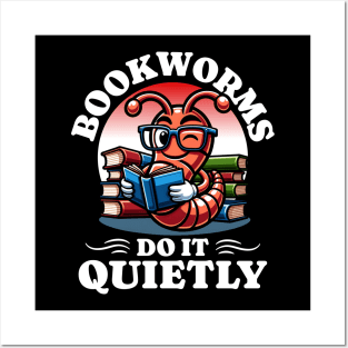 Bookworms Do It Quietly Posters and Art